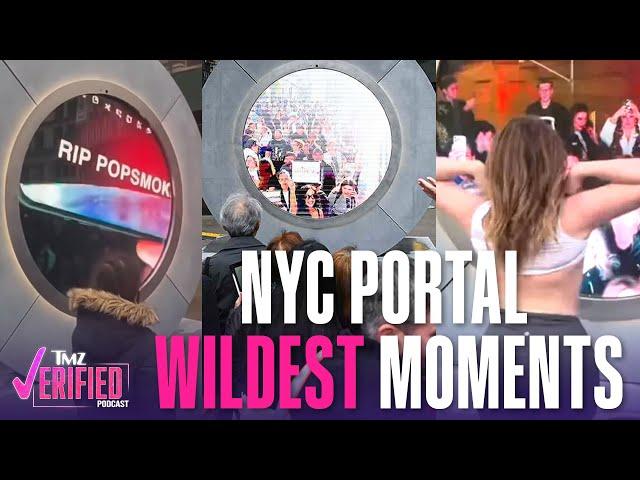 Boobs, Taunts, & Other Wild Sh*t at the NYC-Dublin Portal -- What's Next?! | TMZ Verified