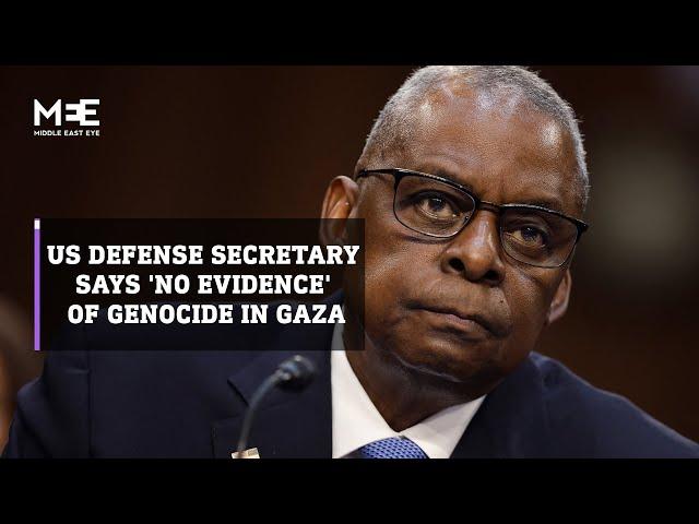 US Defense Secretary Lloyd Austin says 'no evidence' of genocide in Gaza