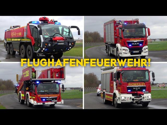 [GROßALARM AM FLUGHAFEN DÜSSELDORF!] - Einsatz für die FLUGHAFENFEUERWEHR + BF & RD DÜSSELDORF