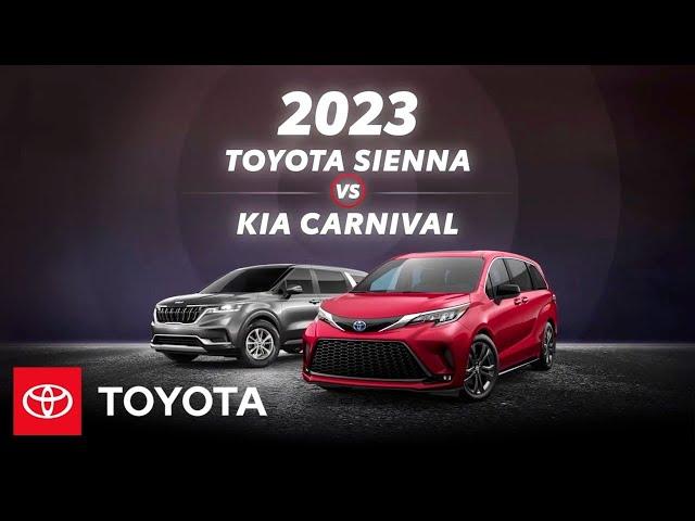 2023 Toyota Sienna vs 2023 Kia Carnival | Toyota