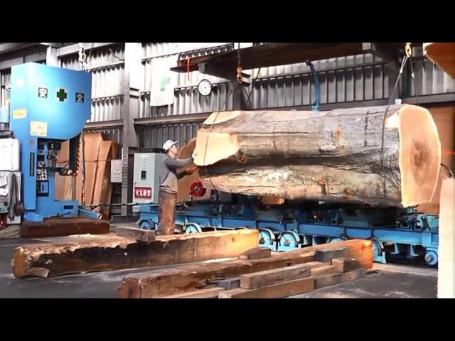 Inside a modern sawmill in Japan - Visit wood processing plants