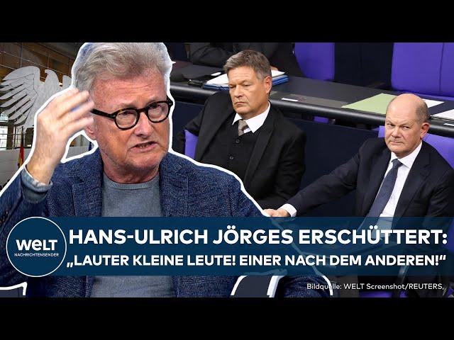 JOERGES: "Lauter kleine Leute!" - Reine Wahlkampf-Reden! Kein Blick für die Nöte des Landes