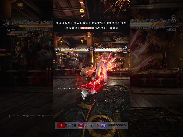 Jin Kazama's Best Finishing Combo Tekken 8 #tekken8 #tekken #jinkazama #kazuya #shorts #gaming