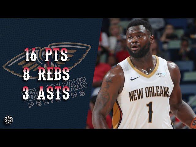 Zion Williamson 16 pts 8 rebs 3 asts vs Magic 2024 Preseason