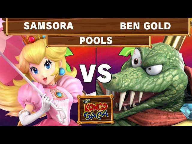 2GG Kongo Saga - eUnited | Samsora (Peach) Vs 411 | Ben Gold (K Rool) Winners Pools - Smash Ultimate