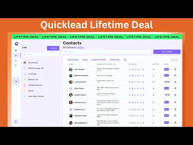 Quicklead Lifetime Deal - The Best LinkedIn Automation Tool Lifetime Deals