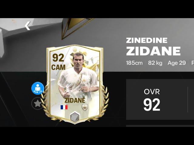 Have you claimed Zidane yet? When are you claiming him?