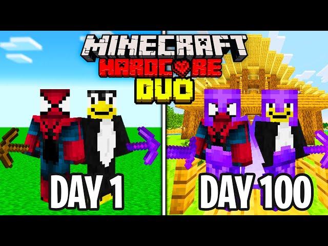 We Survived 100 Days in HARDCORE Minecraft...