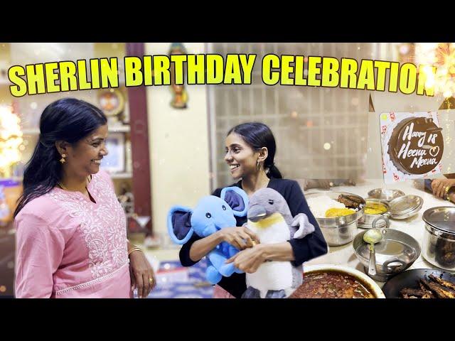 ஷெர்லின் பிறந்தநாள் கொண்டாட்டம் | SHERLIN BIRTHDAY VLOG |  GIFT / DISHES | JENI