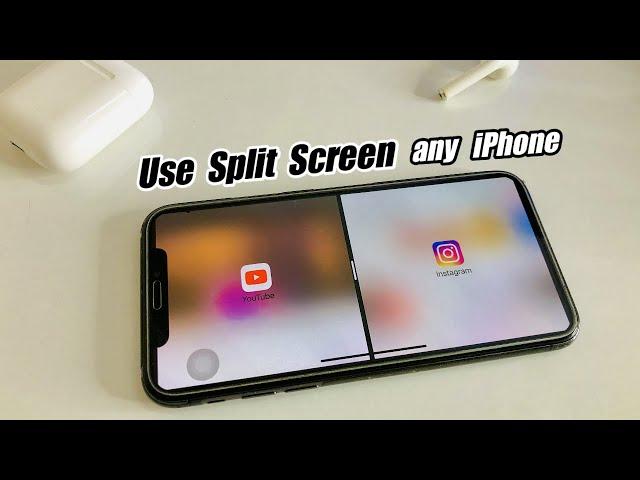 How to MultiTask on any iPhone || How to turn On Split Screen in any iPhone