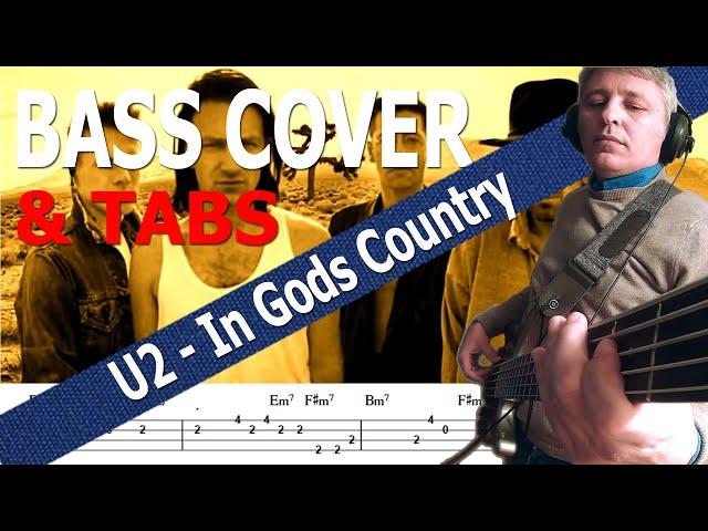 U2 - In Gods Country (Bass Cover) + TABS