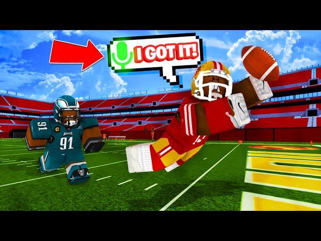 USING VOICE CHAT IN ROBLOX FOOTBALL FUSION!