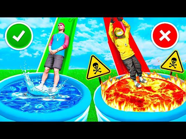 WÄHLE nicht die FALSCHE WASSER RUTSCHE in GTA 5!