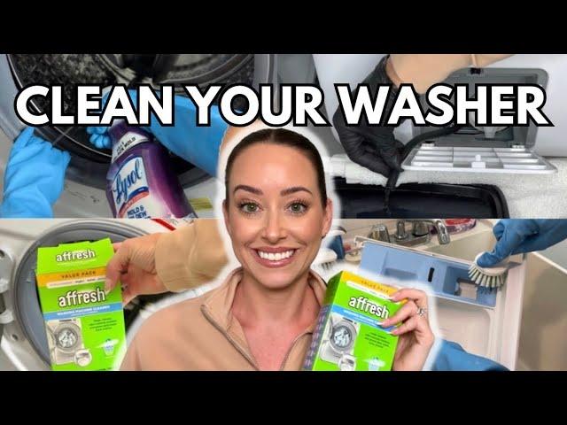 DEEP CLEAN YOUR WASHING MACHINE - HOW TO GET RID OF FUNKY ODORS (updated routine)