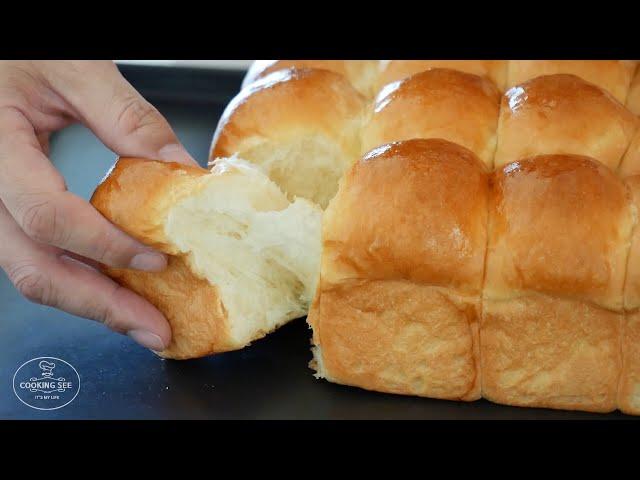 How to make dinner rolls without a mixer / Soft and Fluffy milk bread recipe