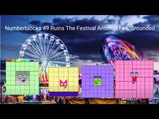 Numberblocks 49 Ruins The Festival Antelica Fan/Grounded