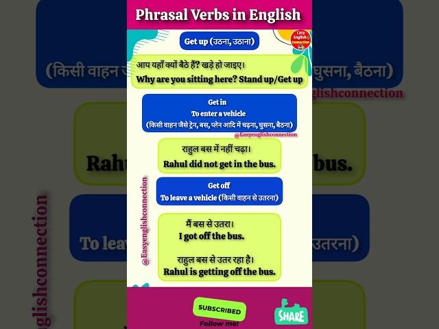 Phrasal verbs with meaning  spoken english learning videos  #english #education #learning #phrases