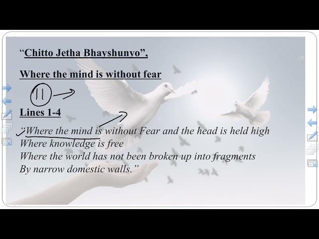 BA English, FYBA Block: 01 Unit 01 Where the Mind is Without Fear