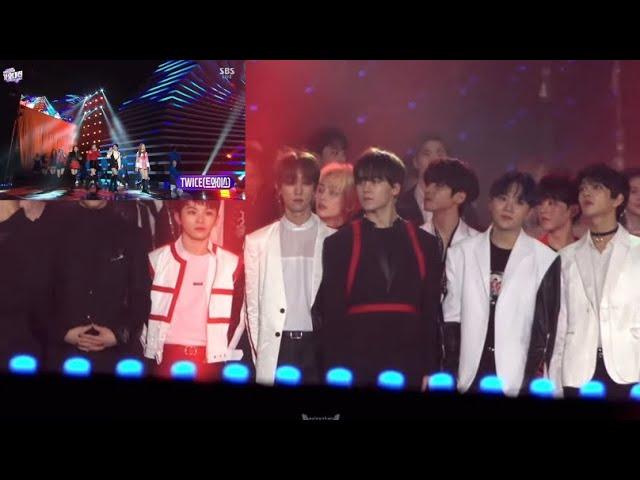 SEVENTEEN reaction to TWICE @SBS Gayo Daejeon 2018