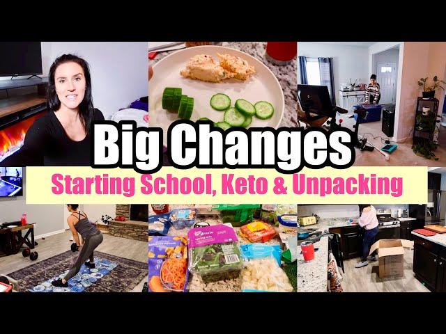 BIG CHANGES! STARTING SCHOOL, GOAL SETTING + UNPACKING | VERY PRODUCTIVE DAY IN THE LIFE OF A MOM