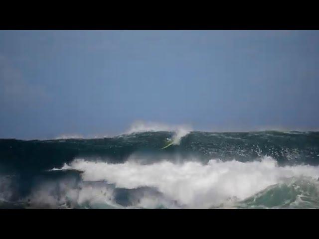 Luke Shepardson's great wave at the Eddie Aikau Big Wave Invitational