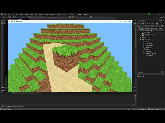 Minecraft game in C++ demo