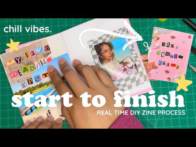 2-HOUR MAKE A ZINE WITH ME ️ | Real Time | Start to Finish