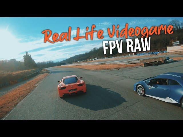 Videogame or Real Life ?  Chasing Supercars - FPV Raw