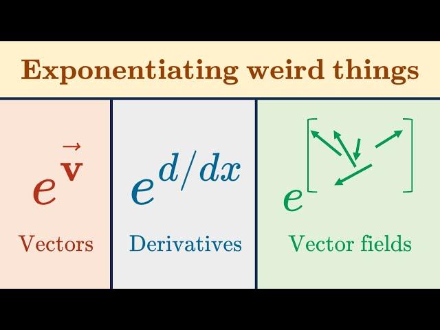 Can we exponentiate d/dx? Vector (fields)? What is exp? | Lie groups, algebras, brackets #4