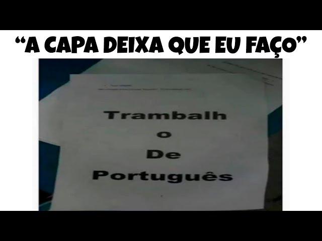 1 HORAS!! MEMES EM IMAGENS ENGRAÇADOS - Quando a Pessoa faz a Capa do trabalho