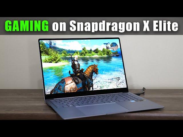 GAMING on a Snapdragon X Elite Laptop - Samsung Galaxy Book 4 Edge - SHOCKING!