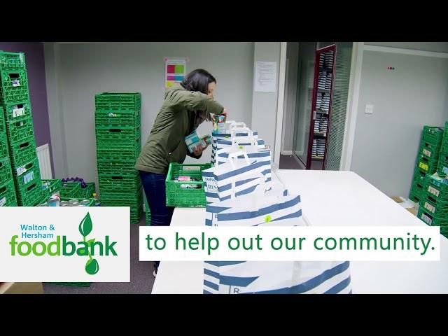 Volunteer with Walton & Hersham Foodbank