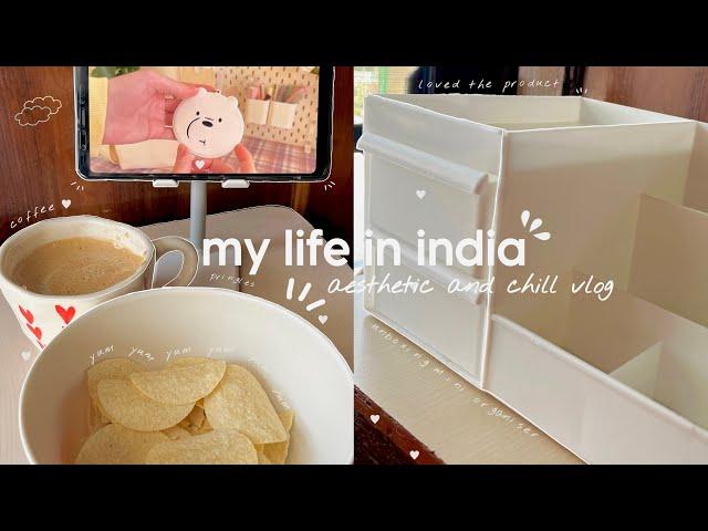 Day in my life️ | Aesthetic vlog Indian | life of introvert girl| cooking,unboxing,grocery restock