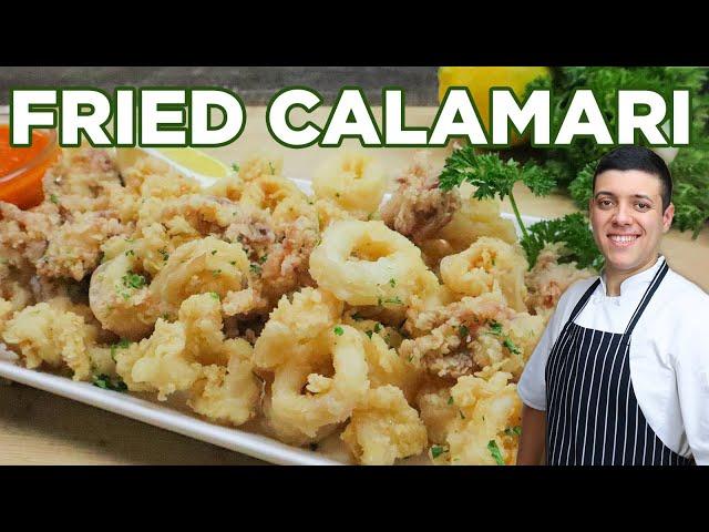 How to Make Crispy Fried Calamari Recipe with Marinara Sauce by Lounging with Lenny