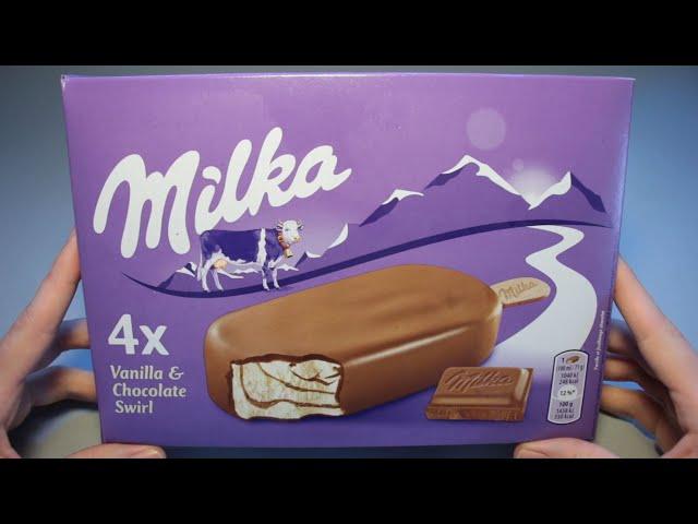 Milka Vanilla & Chocolate Swirl Ice Cream Review