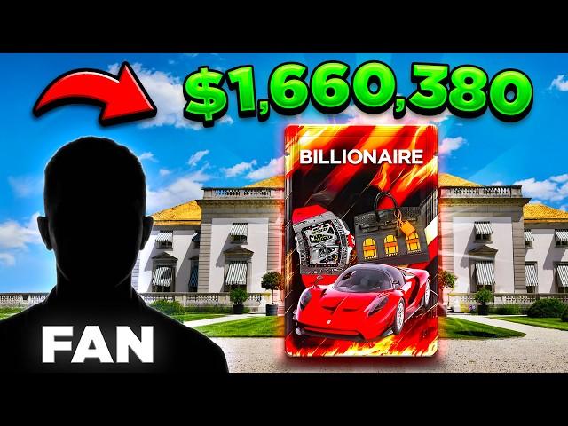i let a FAN SPEND my $200,000 balance... he went ALL IN!