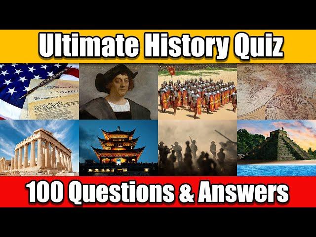 Think You Know History? ️ Take the Ultimate History Quiz Challenge!