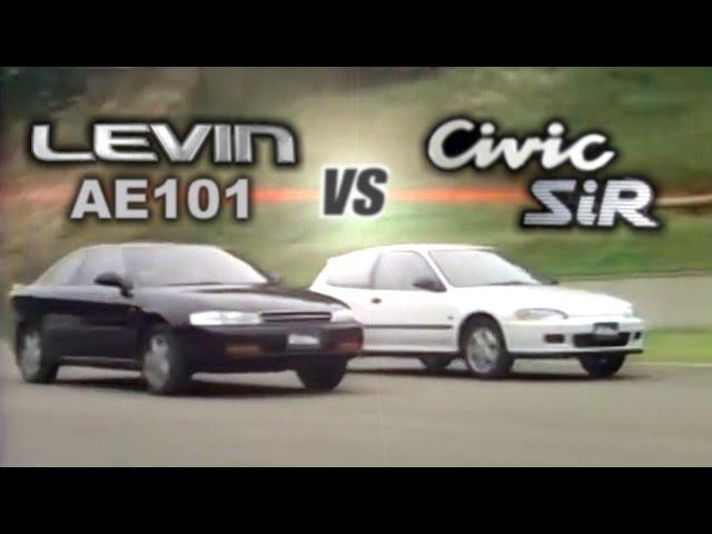 [ENG CC] Honda Civic SiR EG6 vs. Toyota Corolla Levin AE101 Maze HV2