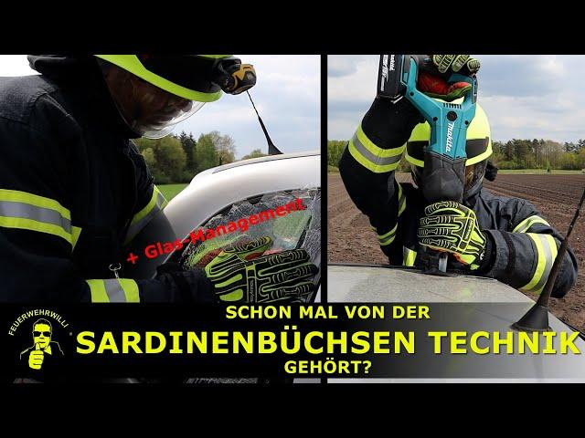 TH Personenrettung nach der "Sardinenbüchsen-Technik"