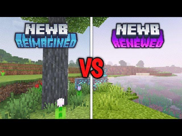 NEWB RENEWED VS NEWB REIMAGINED || MINECRAFT SHEDER MCPE 1.20+