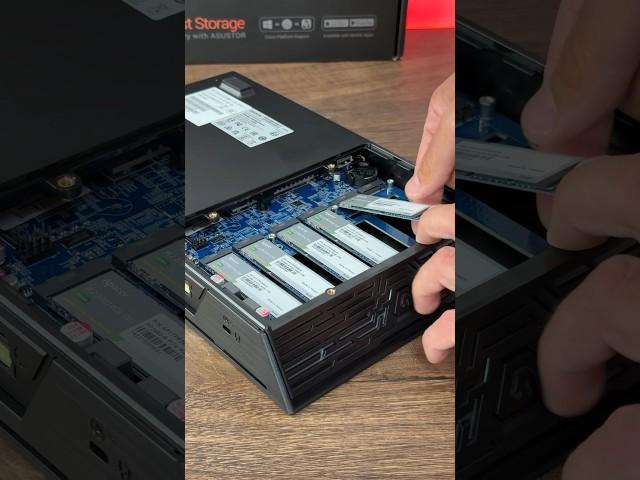 ASUSTOR NAS with 6x NVMe SSDs  #asmr