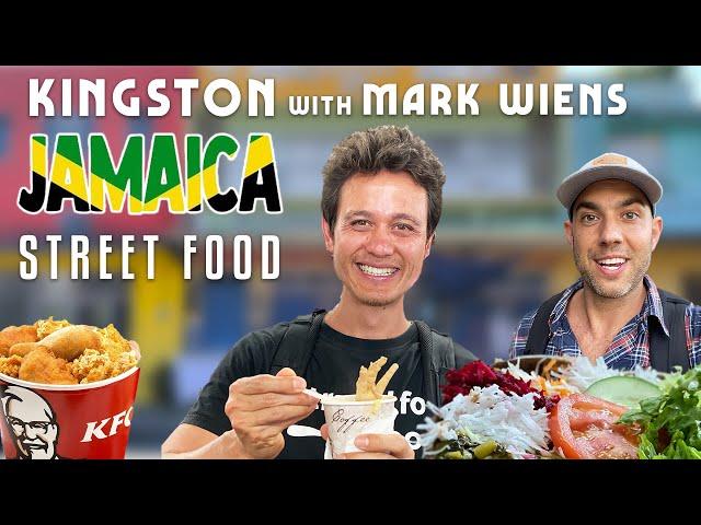 Ultimate Kingston Jamaica STREET FOOD Tour with @MarkWiens! Spicy Crab Pot, Jerk Chicken & KFC!