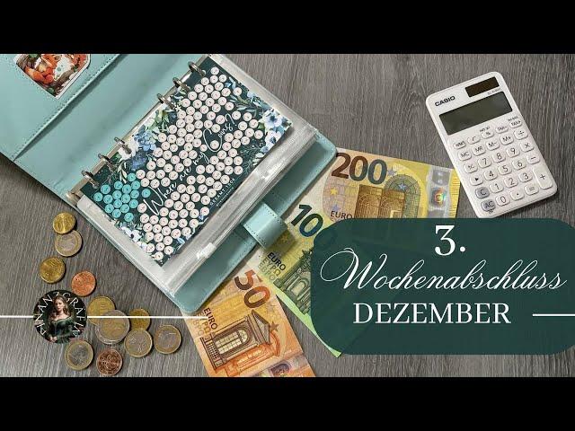 3. Weekly BUDGET I Dezember I echte Einnahmen & Ausgaben I Wochenabschluss #budgetieren