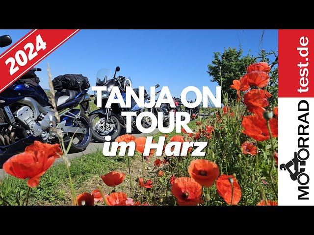 Motorrad Tour Harz 2024 | Tanja unterwegs im Harz mit neun weiteren Bikerinnen...