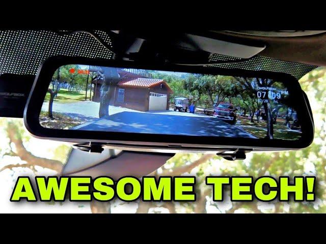 I LOVE THIS Feature so much I'm adding it to my F450! WolfBox Rear View Mirror Camera and Dashcam!