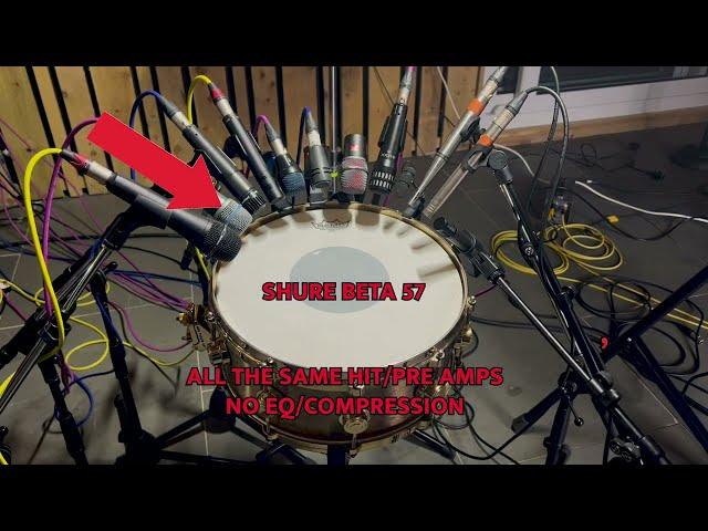 The Ultimate Snare 12 Mic Comparison DPA/EARTHWORKS etc