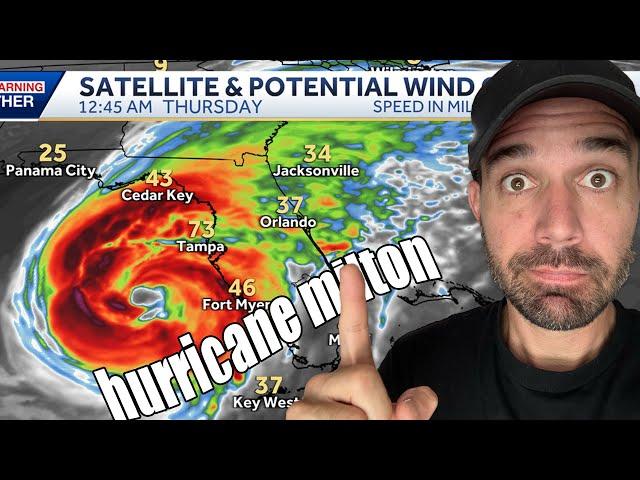 hurricane milton is coming right for us now! 