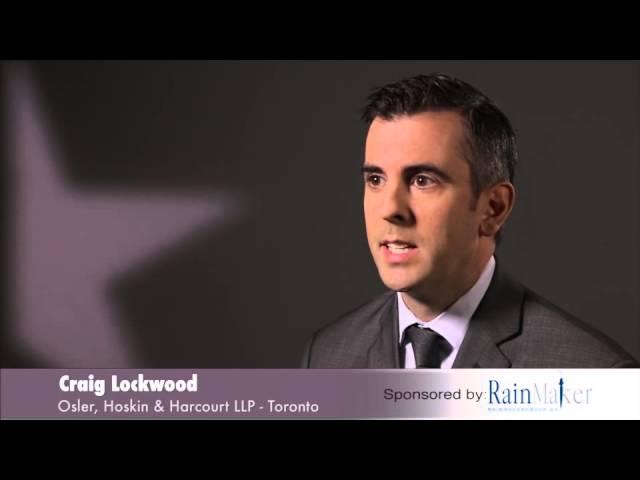 Craig Lockwood -  Osler, Hoskin & Harcourt LLP – Lexpert Rising Stars 2015