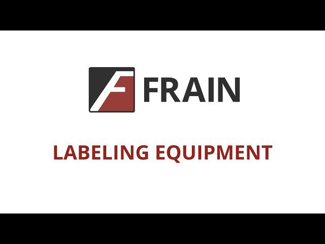 Frain Commercial Labeling Equipment | New and Like-New Packaging Machinery