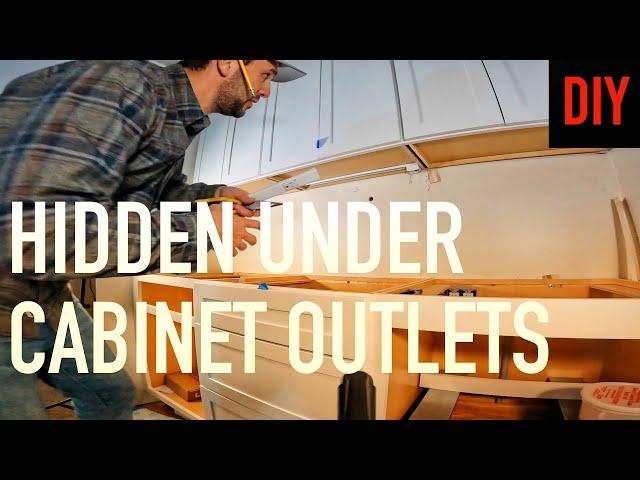 DIY HIDDEN Under Cabinet Outlets - How to Add Under Cabinet Plugmold Outlets from Legrand